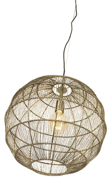 Lampada a sospensione moderna in ottone 42 cm - Bolti