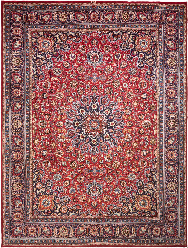 Kashan Tappeto persiano 300x390 Rosso (Iran) Annodato A Mano