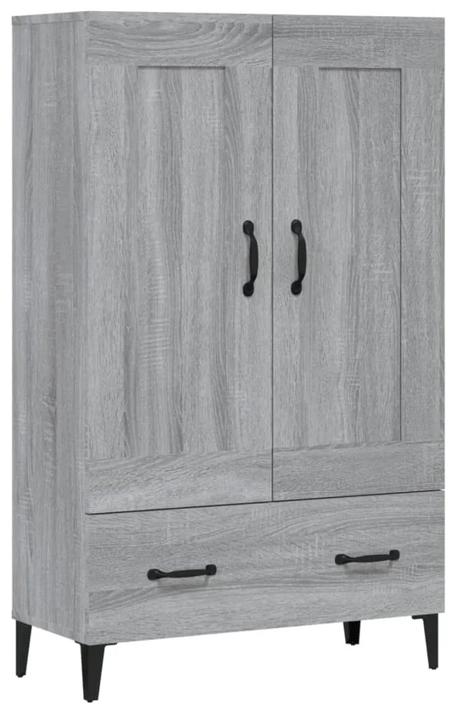 Credenza grigio sonoma 70x31x115 cm in legno multistrato