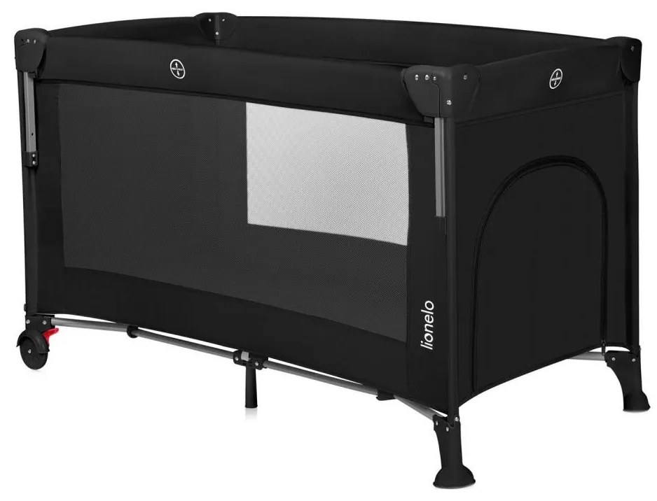 Lionelo - Lettino da viaggio 3 in 1 ELLEN Black Carbon