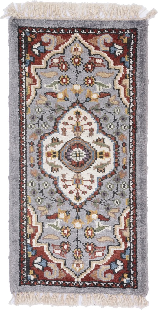 Agra Tappeto orientale 30 x 60 (Indian) Annodato A Mano