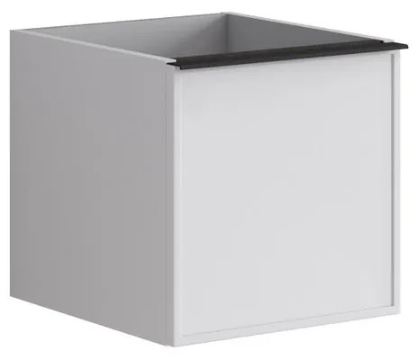 Struttura semi colonna da bagno Pixel2 cassetti laccato opaco bianco L 40 x H 40 x P 45.5 cm