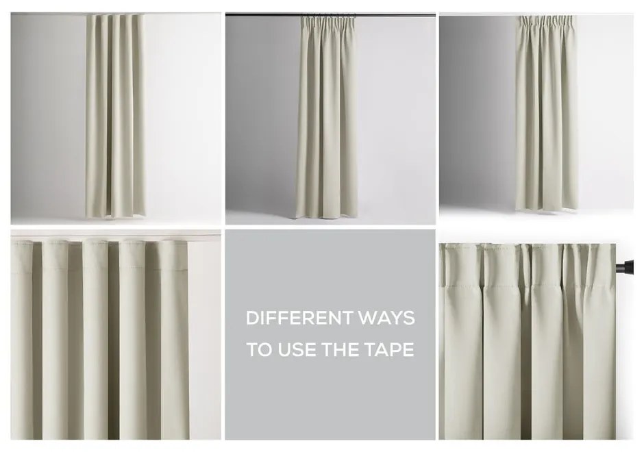 Tenda parzialmente oscurante color crema 140x270 cm Kierra – Restilo