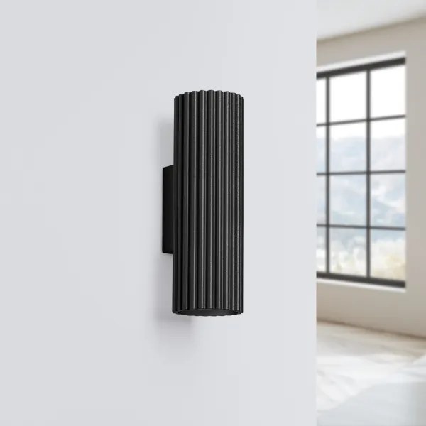 Sollux SL.1649 - Applique KARBON 2xGU10/10W/230V nero