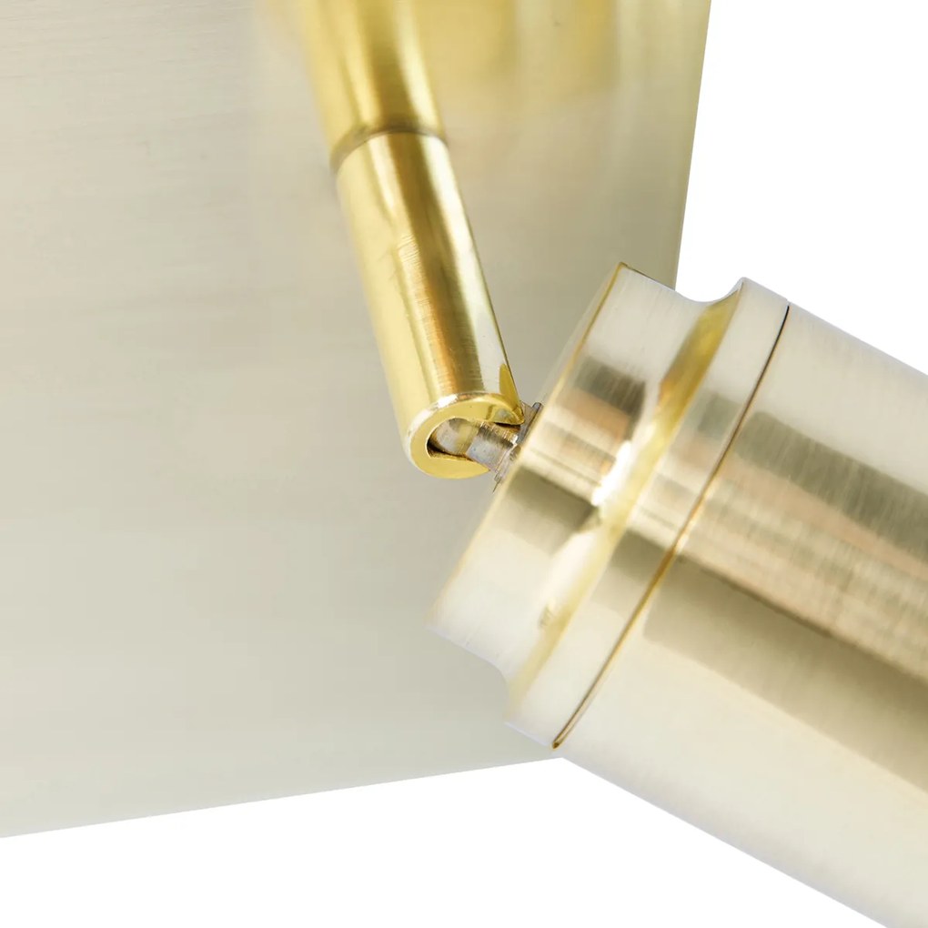 Faretto da bagno moderno in ottone quadrato a 3 luci IP44 - Ducha