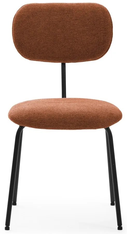 Sedie da pranzo in set color mattone 4 pz Dash – Marckeric