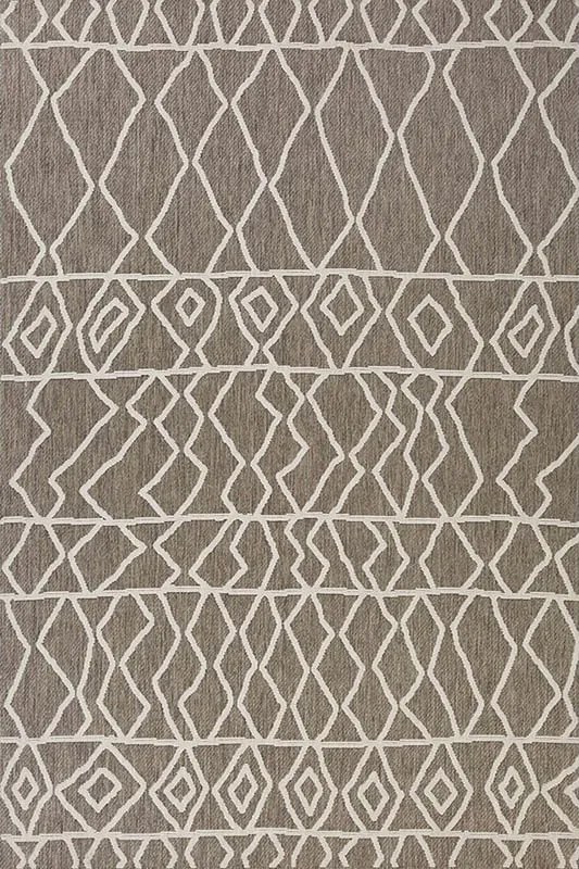 Tappeto Patio astratto beige, bianco, L 230 x L 160 cm