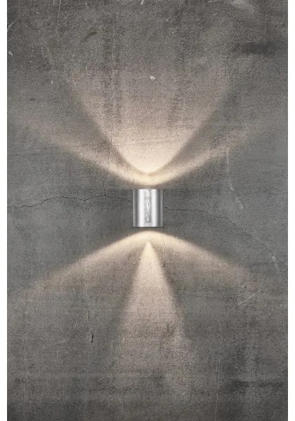 Nordlux - Applique da esterno LED CANTO 2xLED/6W/230V IP44 argento