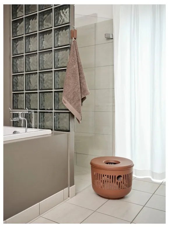 Cesta per il bucato grigio chiaro in plastica 35 l Ume – Zone