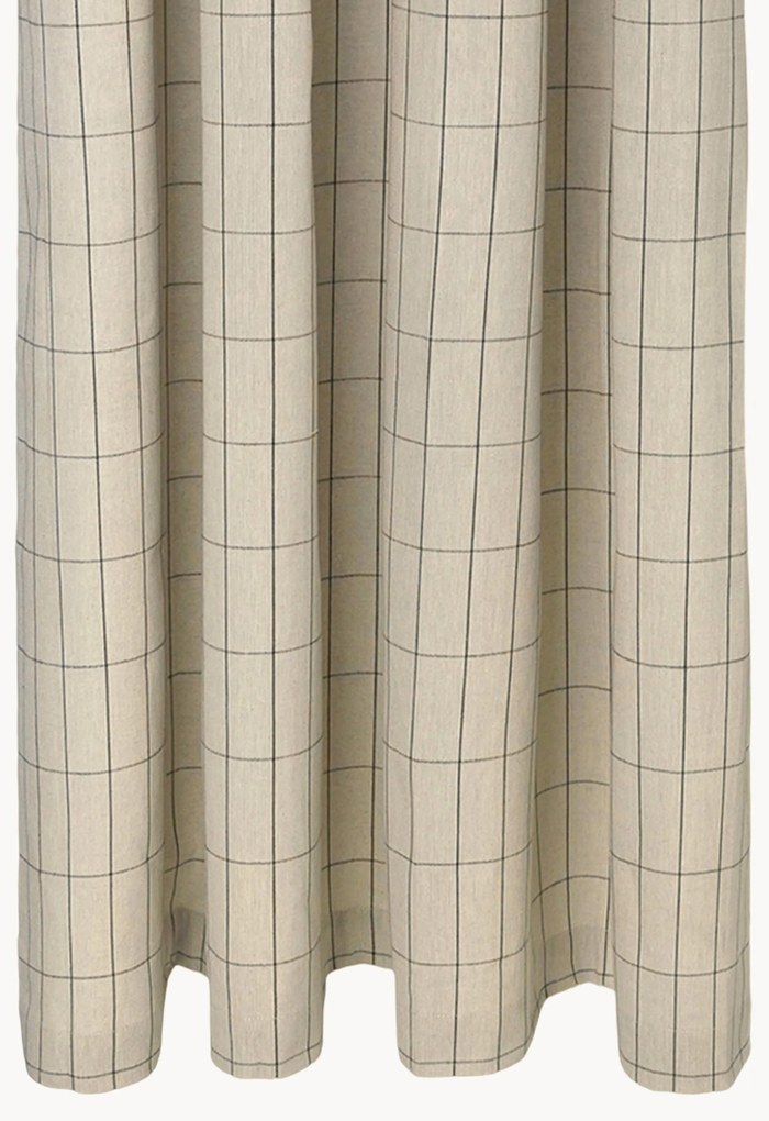 Tenda da doccia in cotone organico Chambray, idrorepellente