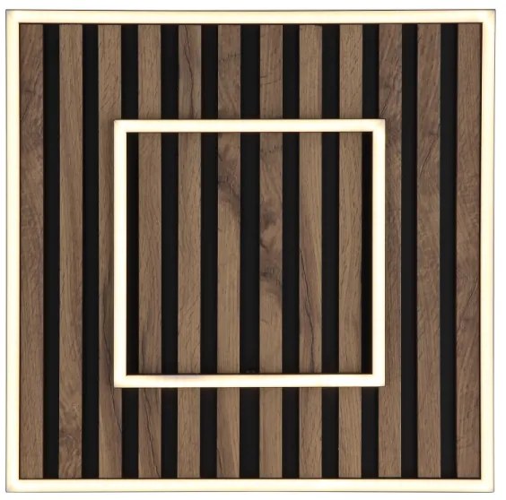 Globo 67345D1 - Lampada LED da soffitto WOODY 36W 230V 3000K 45x45 cm