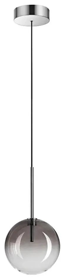 Ideal Lux - Lampadario LED a sospensione con filo EQUINOXE 1xG4/2W/230V diametro 15 cm cromo/fumé