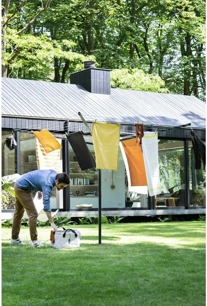 Stendino da giardino color antracite 50 m Lift-O-Matic – Brabantia