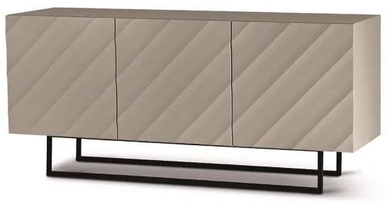 Madia 3 ante in legno 180 cm Tortora piedini sagomati - KALLA