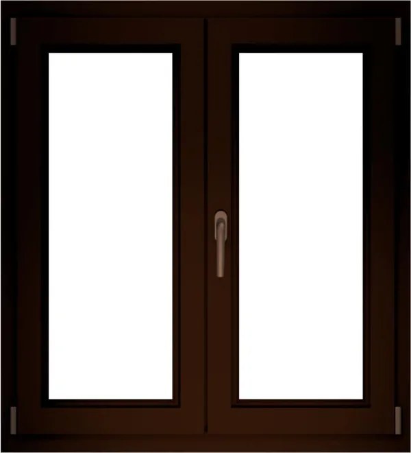 Finestra in PVC effetto legno noce L 120 x H 140 cm, 2 ante apertura a destra