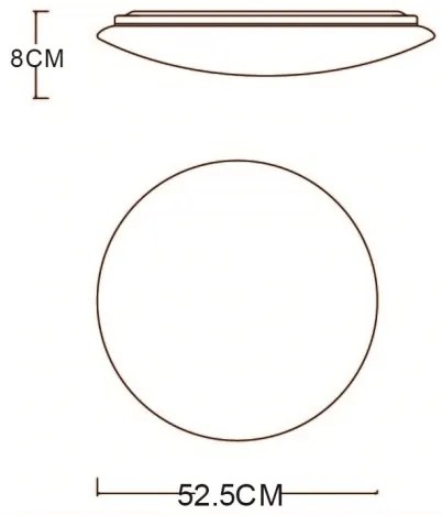 GLOBO 48388-48 - Plafoniera LED PIERRE con telecomando LED/48W/230V