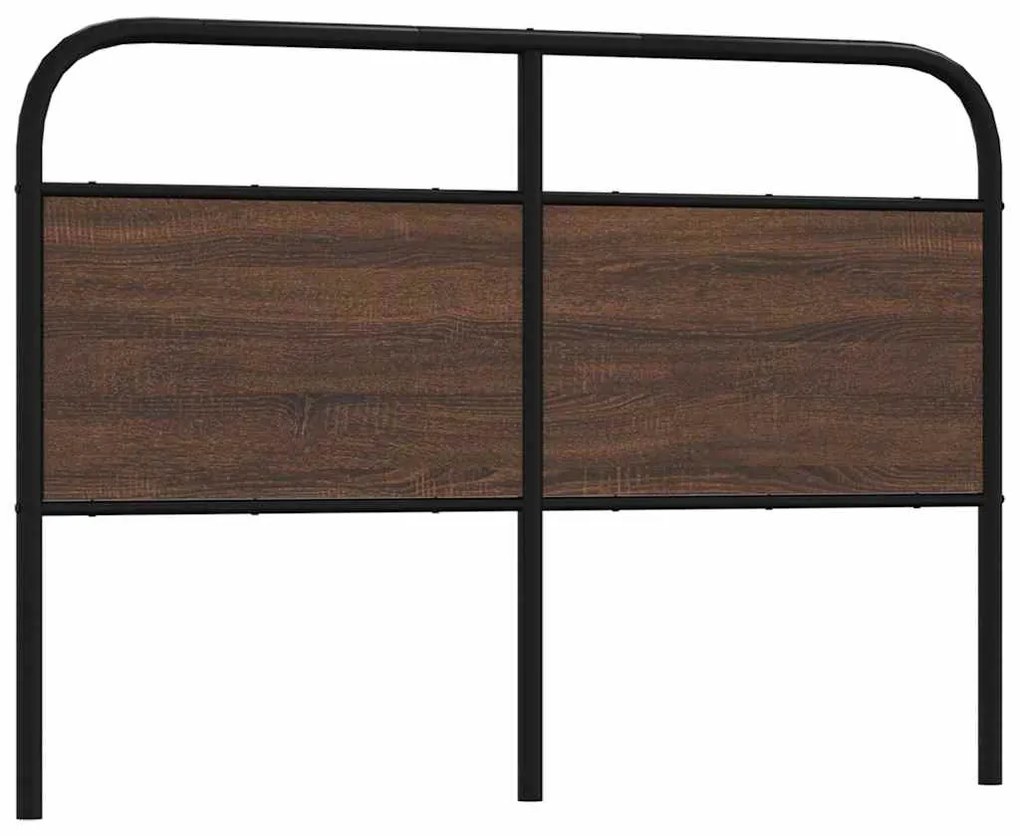 Testiera Rovere Marrone 120 Cm İn Acciaio E Truciolato /