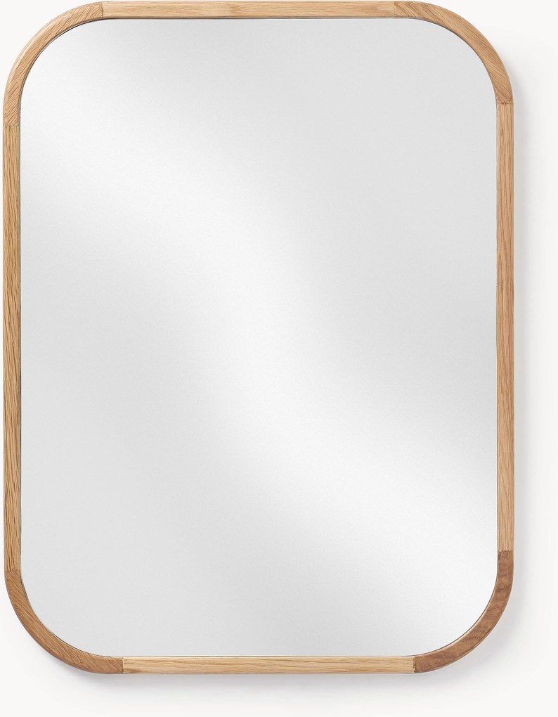 Specchio da parete con cornice in legno di quercia Levan