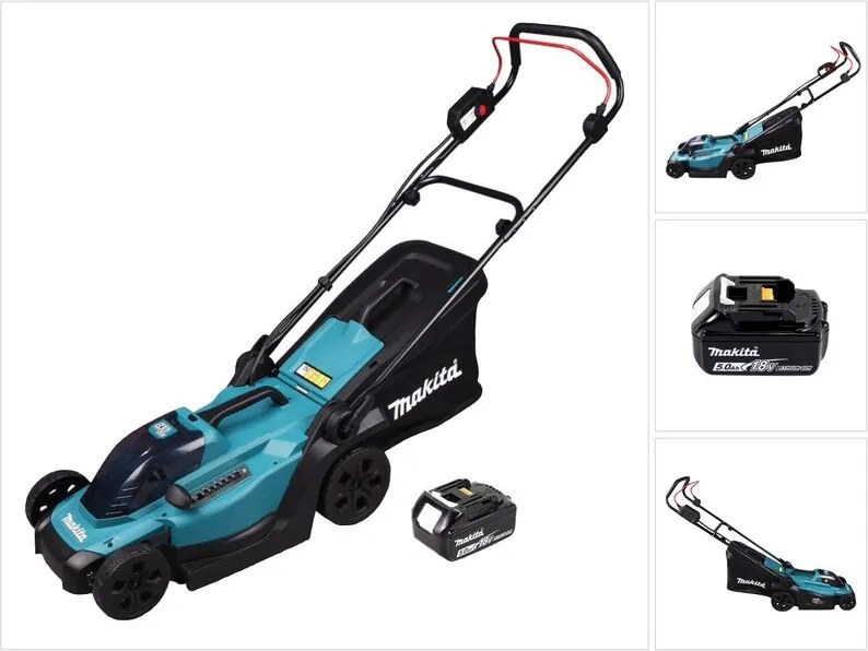 Rasaerba a batteria Makita DLM 330 T1 18 V 33 cm 30 l + 1x batteria 5,0 Ah - senza caricabatterie