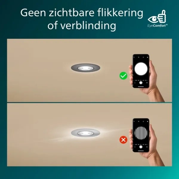 Philips - Set da 3 faretti da incasso LED dimmerabili CILANTRO LED/5W/230V 4000K neri