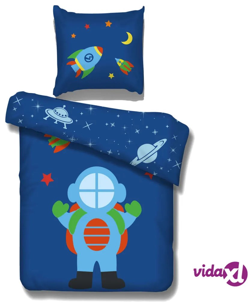 Vipack Set Copriletto Design Astronauta 195x85 cm in Cotone