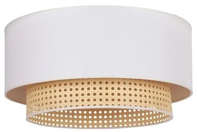 Duolla - Plafoniera BOHO 1xE27/15W/230V diametro 45 cm panna/rattan