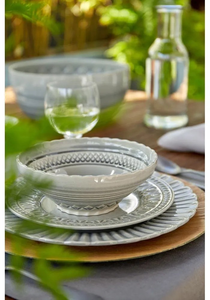 Piatto in gres grigio , ⌀ 28 cm Cristal - Costa Nova