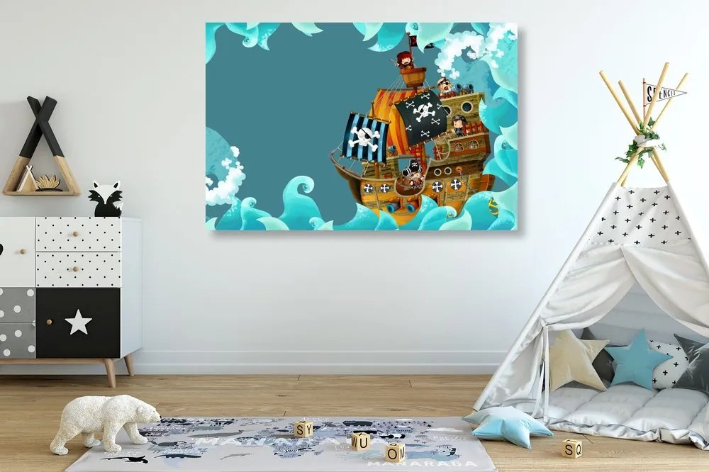 Quadro su tela – Nave pirata sul mare