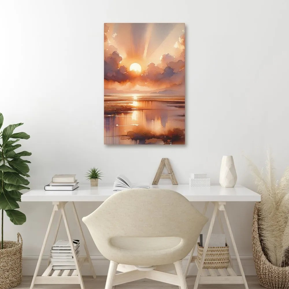 Quadro su tela – Raggi di sole tra le nuvole