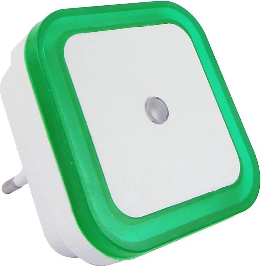Luce notturna LED con sensore crepuscolare LED/0,5W/230V verde