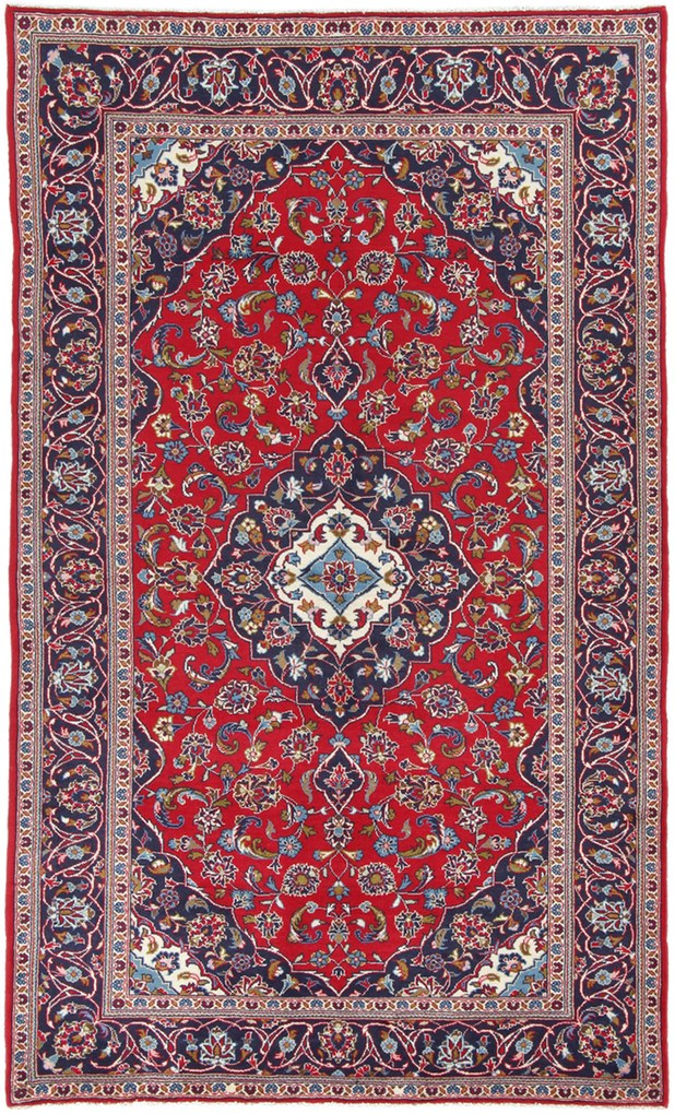 Kashan Tappeto 250x150 (Iran) Annodato A Mano