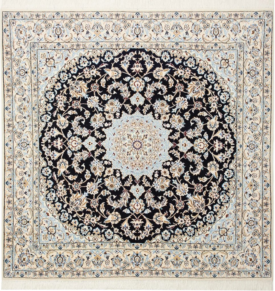 Nain Tappeto 150 x 150 (Iran) Annodato A Mano