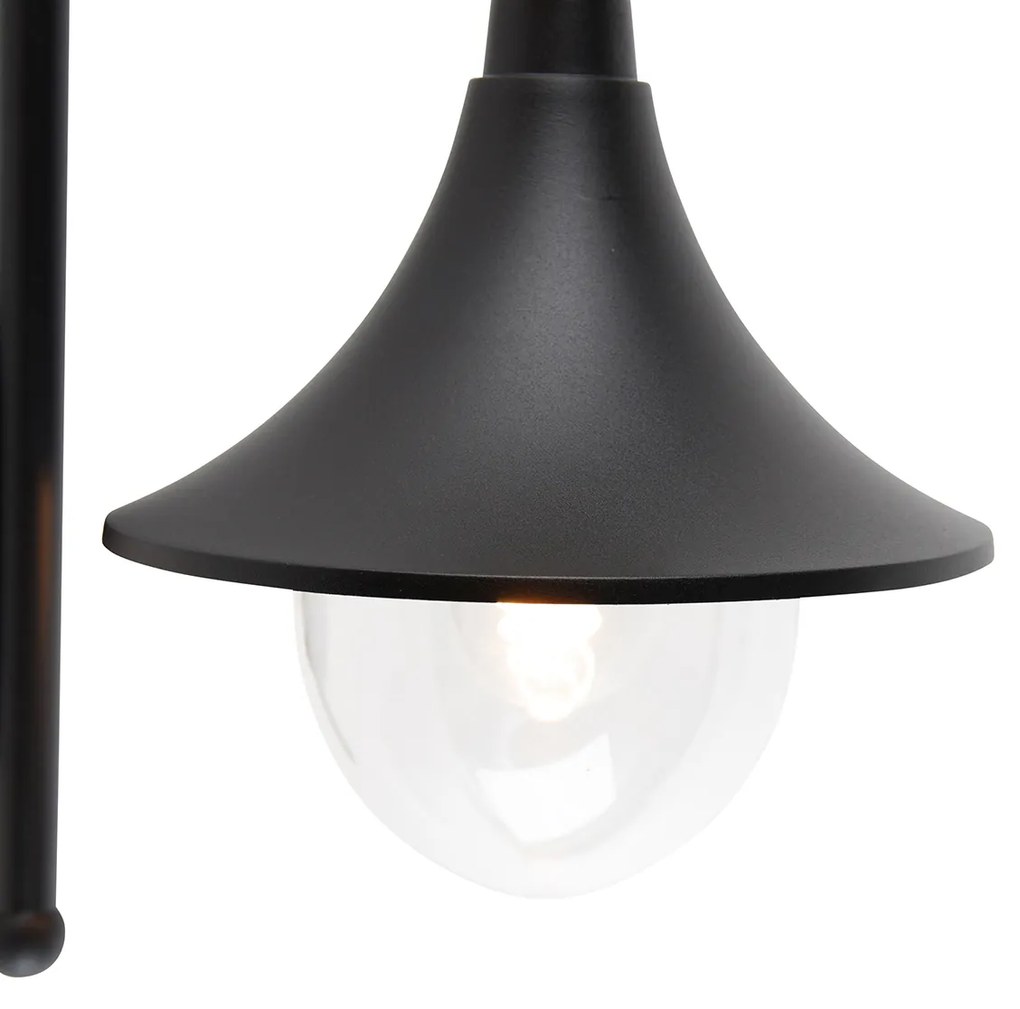 Lampada da parete per esterni intelligente nera IP44 con WiFi A60 - Daphne