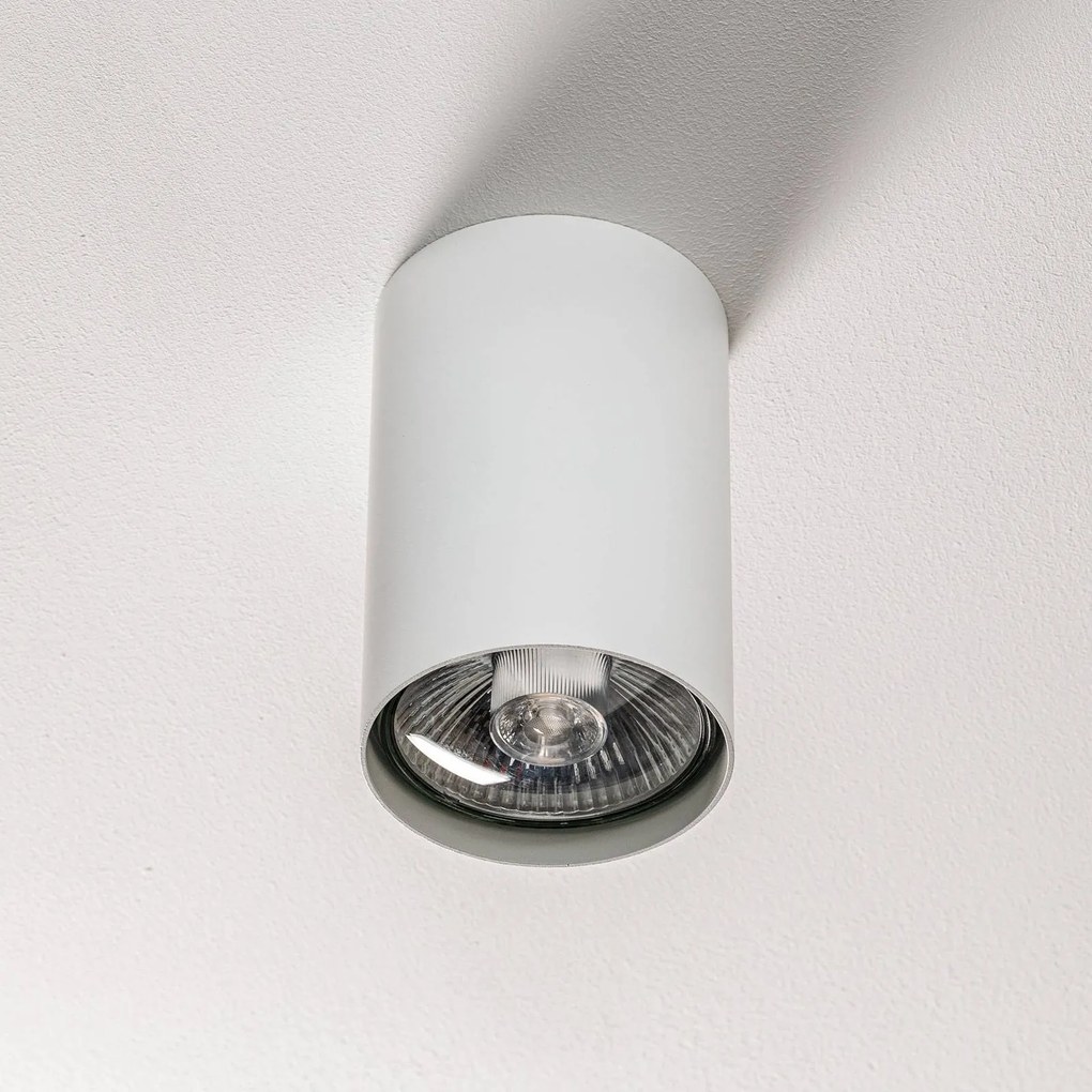 Argon Faretto da soffitto Tubo Ø 12 cm, bianco