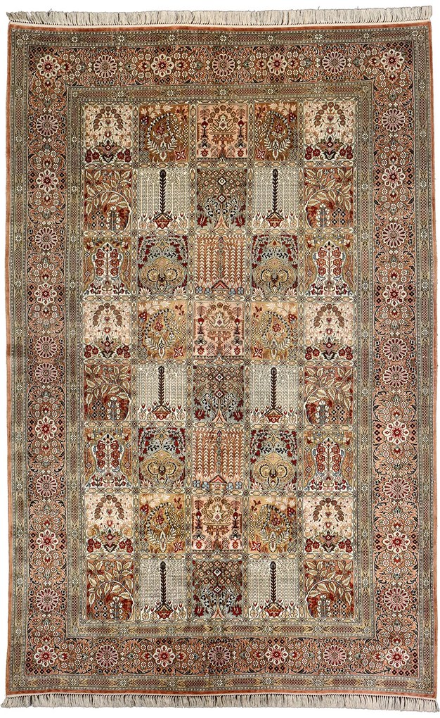 Ghom Tappeto orientale 240 x 150 Beige (Cina) Annodato A Mano