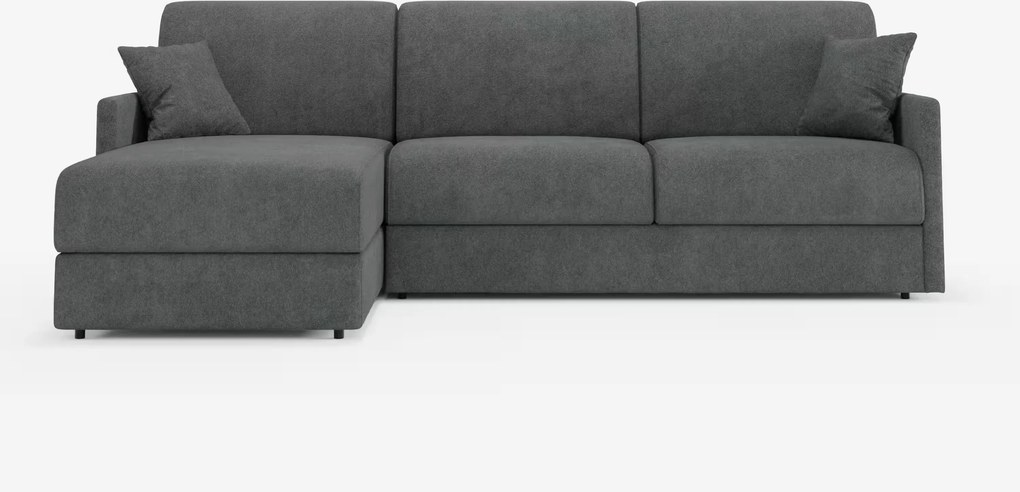 Tommy Divano Letto con penisola contenitore - design minimal e sfoderabile in tessuto smacchiabile simil cotone T33