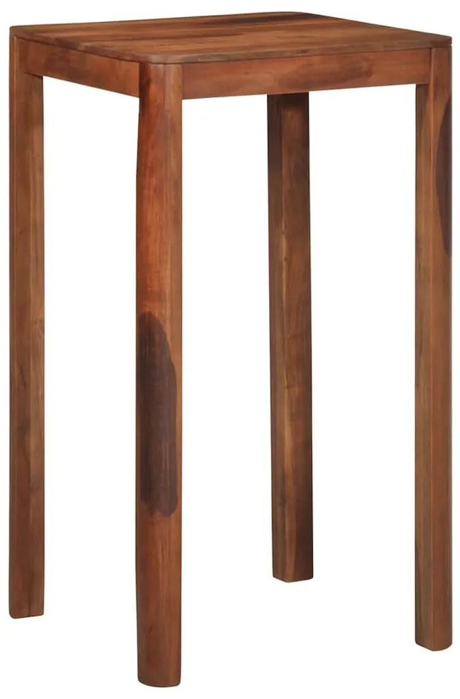 Tavolo Da Bar 60x60x107 Cm İn Legno Massello Di Acacia /
