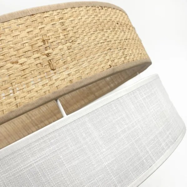 Plafoniera LED SIRJA BOHO LED/36W/230V Ø 45 cm beige/bianco