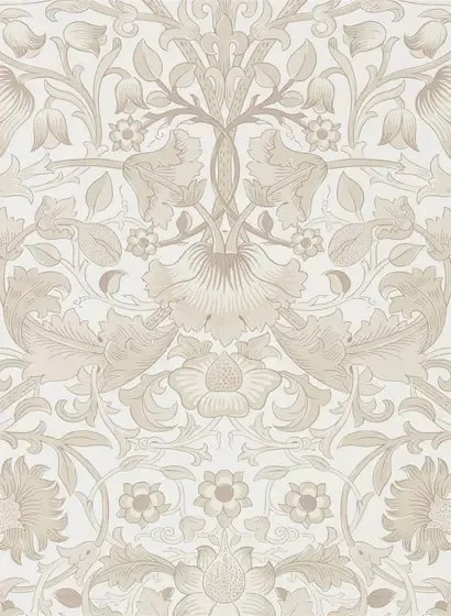 Morris & Co Carta da parati Pure Lodden - Ivory/ Linen