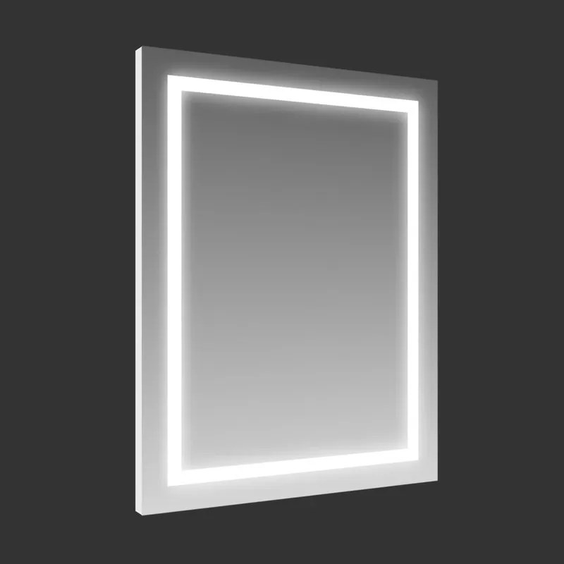 Specchio con illuminazione integrata bagno rettangolare Square H 100 x P 2.5 cm