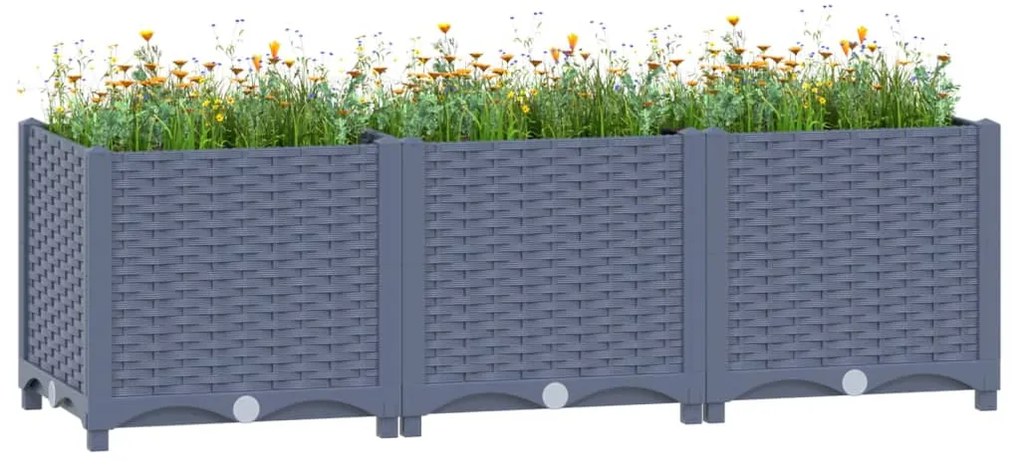 Fioriera Rialzata 120x40x38 Cm İn Polipropilene /