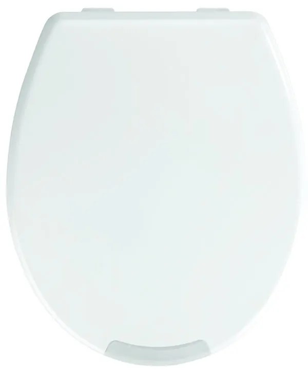 Copriwater Secura Comfort ovale universale WENKO con chiusura rallentata sganciabile in duroplast bianco