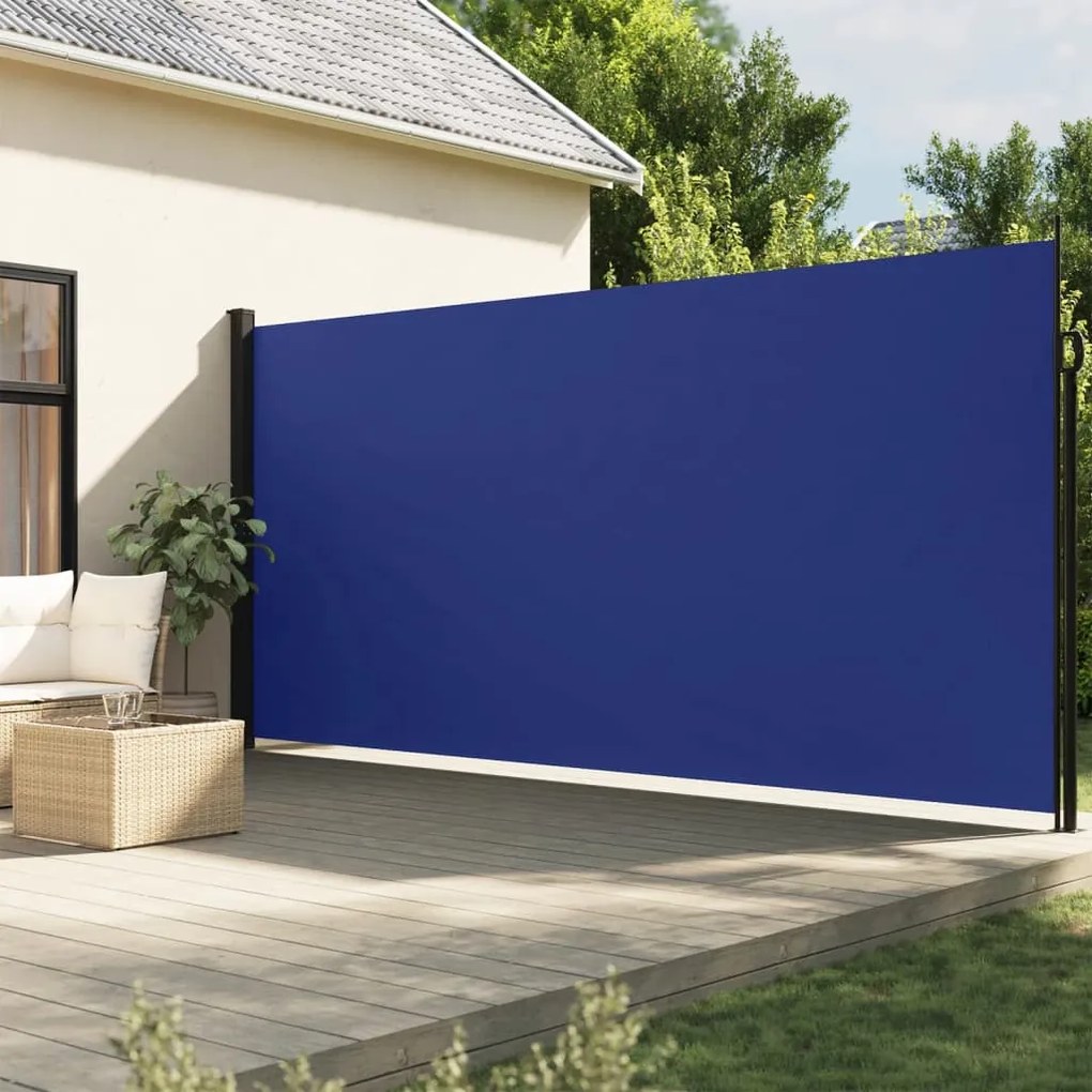 Tenda Da Sole Laterale Retrattile Blu 220x300 Cm /