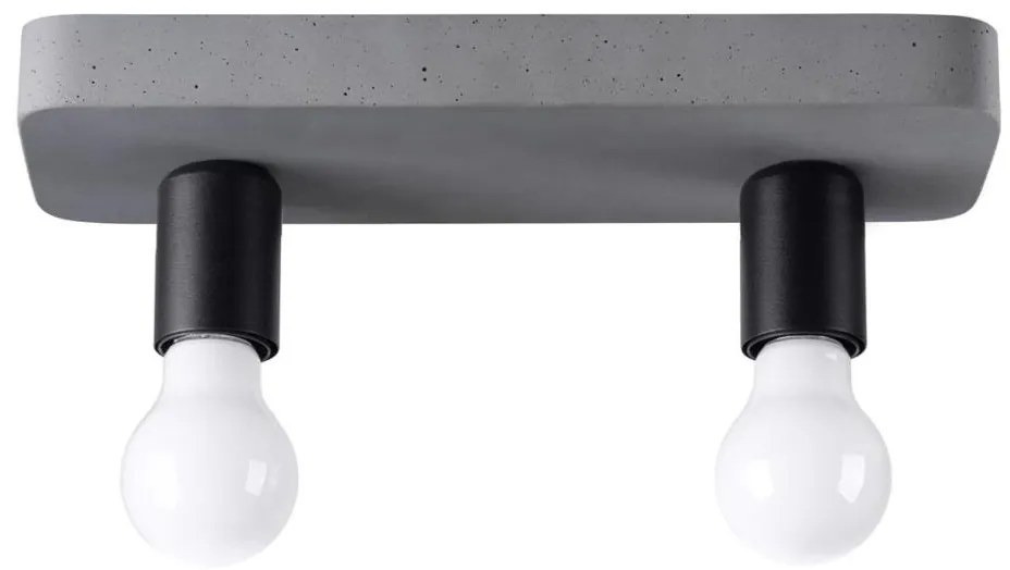 Sollux SL.1157 - Faretto TAVO 2xE27/15W/230V calcestruzzo