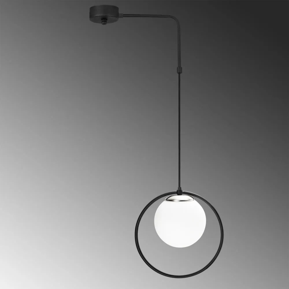 Apparecchio a sospensione in metallo nero Opviq luci Elpidas - Opviq lights