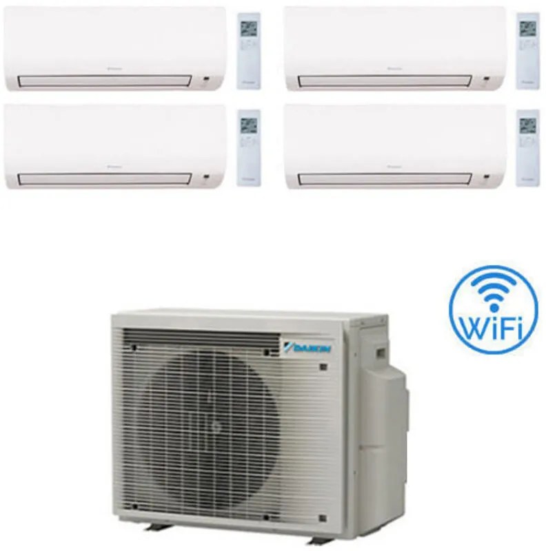 Daikin - Climatizzatore garanzia italia Comfora wifi incluso Quadri Split Inverter 9000 + 9000 + 9000 + 12000 btu con u.e. 4MXM68A9 Classe a+++/a++