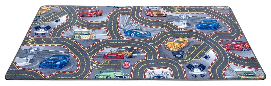 Tappeto da gioco per bambini blu 90x200 cm Race Track – Hanse Home