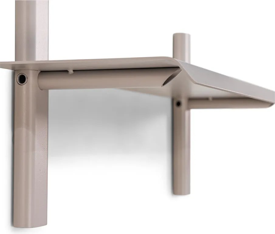 Mensola grigio tortora in metallo 60 cm Hola – Spinder Design