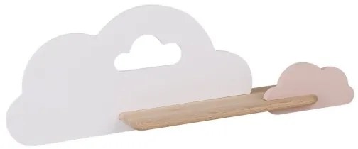 Applique LED per bambini con mensola CLOUD LED/5W/230V bianco/rosa