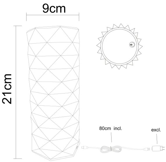 Globo 28071 - Lampada da tavolo LED dimmerabile GIXI LED/1W/5V 2700-6500K